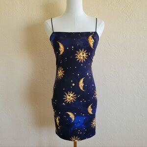 Bear Dance | Celestial Print Bodycon Dress